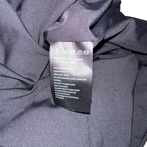 NWT Bardot Guilia Side Slit Halter Black Midi Dress MEDIUM - Picture 6 of 10